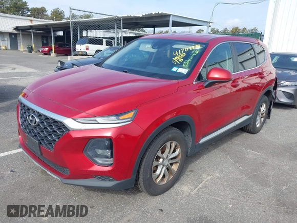 2020 Hyundai Santa Fe SE with VIN 5NMS23AD5LH216758, listed as a IAAI auction lot 41709979 with 145,756 mi miles. Bid and sale history available at carsss.com. Image 2.