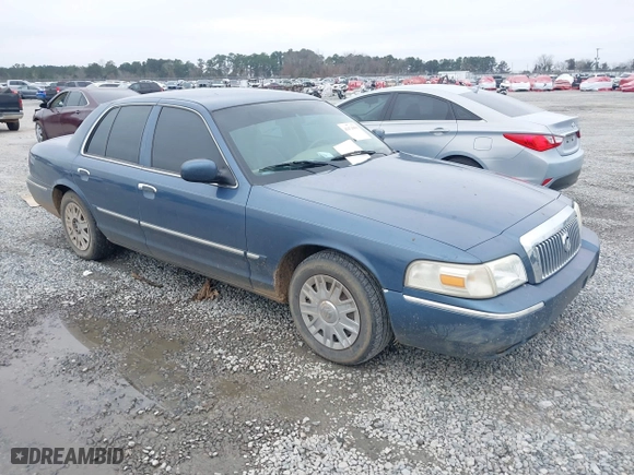 2007 Mercury Grand Marquis GS with VIN 2MEFM74V27X609128, listed as a IAAI auction lot 41474359 with 99,050 mi miles. Bid and sale history available at carsss.com. Image 1.
