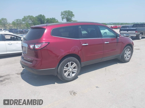 2015 Chevrolet Traverse LT z VIN 1GNKVHKD2FJ241884, wystawiony jako IAAI lot #42452598 z przebiegiem 194 214 mil mil oraz . Historia ofert i sprzedaży dostępna na DreamBid. Obrazek 4.