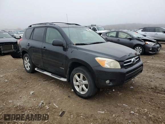2008 Toyota RAV4 Ltd with VIN JTMZD31V586073655, listed as a Copart auction lot 86348564 with 213,657 mi miles and Salvage Title. Bid and sale history available at carsss.com. Image 4.