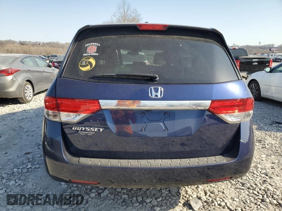 2016 Honda Odyssey EX-L with VIN 5FNRL5H64GB116298, listed as a Copart auction lot 49032775 with 54,319 mi miles and Clean Title. Bid and sale history available at DreamBid. Image 6.