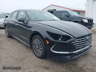 2023 Hyundai Sonata Hybrid Limited with VIN KMHL54JJ5PA056402, listed as a IAAI auction lot 41286249 with 34,886 mi miles. Bid and sale history available at carsss.com. Image 1.
