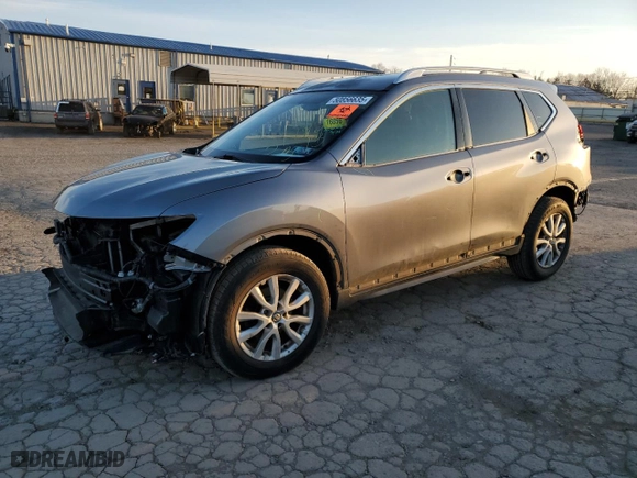 2018 Nissan Rogue SV with VIN KNMAT2MT5JP517928, listed as a Copart auction lot 50856635 with 106857 miles and Salvage Title. Bid and sale history available at carsss.com. Image 1.