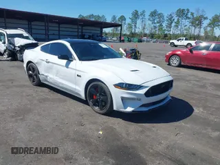 2021 Ford Mustang GT with VIN 1FA6P8CFXM5140544, listed as a IAAI auction lot 41830187 with 15,615 mi miles. Bid and sale history available at carsss.com. Image 1.