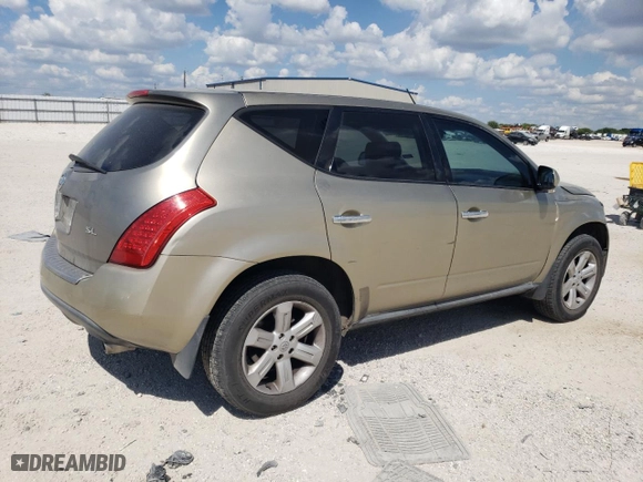 2006 Nissan Murano S with VIN JN8AZ08T46W428172, listed as a Copart auction lot 72956054 with 203,326 mi miles and Salvage Title. Bid and sale history available at carsss.com. Image 3.