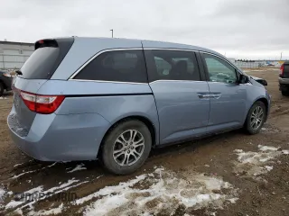 2013 Honda Odyssey EX-L with VIN 5FNRL5H61DB026098, listed as a Copart auction lot 51794625 with 124,471 mi miles and Salvage Title. Bid and sale history available at carsss.com. Image 3.