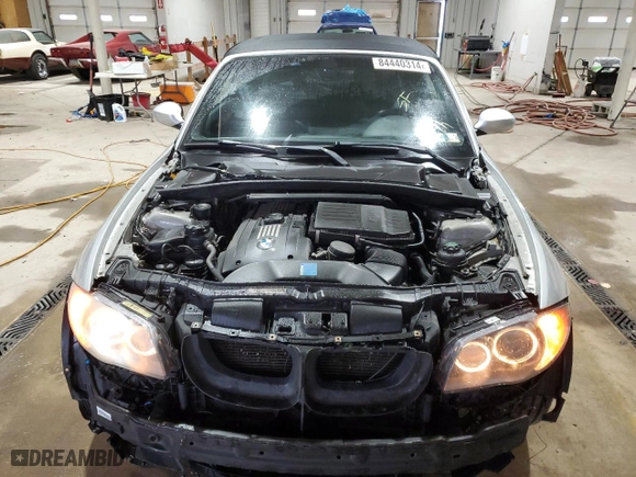 2008 BMW 1 Series 135i with VIN WBAUN935X8VF54806, listed as a Copart auction lot 84440314 with 139,157 mi miles and Salvage Title. Bid and sale history available at carsss.com. Image 5.