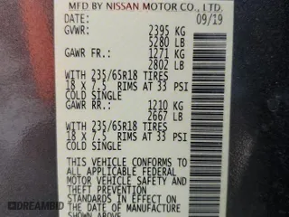 2020 Nissan Murano SV with VIN 5N1AZ2BS3LN105803, listed as a Copart auction lot 43709045 with 69,987 mi miles and Salvage Title. Bid and sale history available at carsss.com. Image 13.
