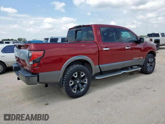 2020 Nissan Titan SL с VIN 1N6AA1ED5LN502137, выставлен на аукционе Copart как лот 59094945 с пробегом 42 241 миль миль и Списание • Salvage title. История ставок и продаж доступна на DreamBid. Изображение 3.