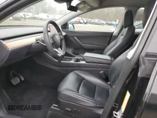 2020 Tesla Model Y Long Range with VIN 5YJYGDEE0LF045391, listed as a Copart auction lot 45642765 with 53,964 mi miles and Salvage Title. Bid and sale history available at DreamBid. Image 7.