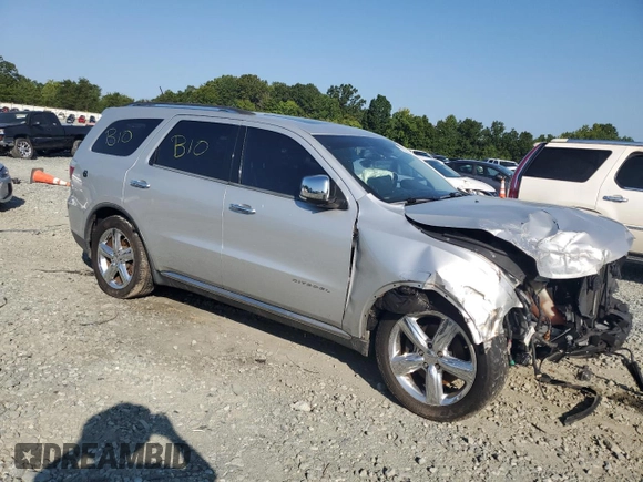 2012 Dodge Durango Citadel with VIN 1C4RDHEG9CC306245, listed as a Copart auction lot 68338204 with 183,382 mi miles and Salvage title. Bid and sale history available at DreamBid. Image 4.