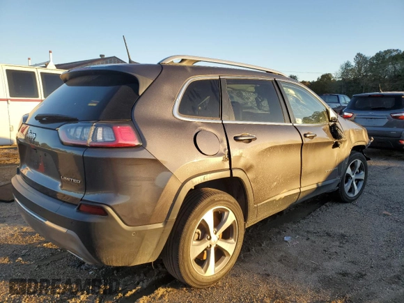2021 Jeep Cherokee Limited with VIN 1C4PJLDX1MD179720, listed as a Copart auction lot 83869104 with 108,362 mi miles and Salvage title. Bid and sale history available at DreamBid. Image 3.