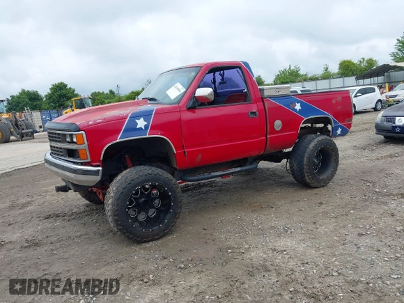1989 Chevrolet Silverado 1500 with VIN 1GCDK14K4KZ182121, listed as a IAAI auction lot 42110956 with 307,979 mi miles and . Bid and sale history available at DreamBid. Image 2.