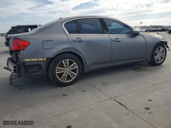 2012 Infiniti G25 Sedan Journey with VIN JN1DV6AP6CM812369, listed as a Copart auction lot 82671594 with 170,604 mi miles and Clean Title. Bid and sale history available at carsss.com. Image 3.