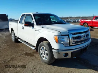 2013 Ford F-150 XL with VIN 1FTFX1EF6DKF83676, listed as a IAAI auction lot 41445243 with 129,245 mi miles. Bid and sale history available at carsss.com. Image 1.