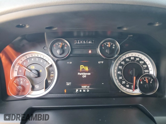2019 Ram 1500 Warlock z VIN 1C6RR6GTXKS724261, wystawiony jako Copart lot #42770125 z przebiegiem 70 497 mil mil oraz Szkoda całkowita • Salvage title. Historia ofert i sprzedaży dostępna na DreamBid. Obrazek 9.