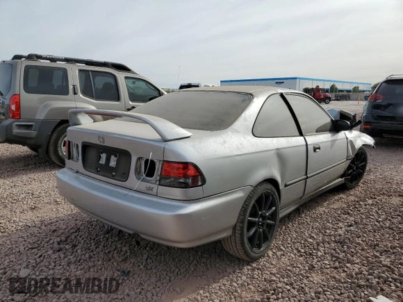 1998 Honda Civic DX with VIN 1HGEJ6121WL054485, listed as a Copart auction lot 84649634 with 212,769 mi miles and Salvage Title. Bid and sale history available at carsss.com. Image 3.