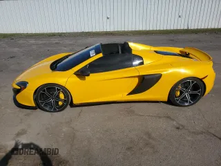 2016 McLaren 650S with VIN SBM11FAA6GW006251, listed as a Copart auction lot 52177065 with 14,614 mi miles and Clean Title. Bid and sale history available at DreamBid. Image 12.