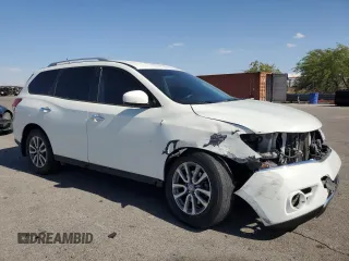 2016 Nissan Pathfinder S with VIN 5N1AR2MN5GC665783, listed as a Copart auction lot 72045174 with 96,330 mi miles and Salvage title. Bid and sale history available at DreamBid. Image 4.