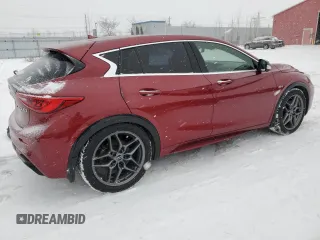2017 Infiniti QX30 Premium with VIN SJKCH5CP9HA021587, listed as a Copart auction lot 45112045 with 127,276 mi miles and Salvage Title. Bid and sale history available at DreamBid. Image 3.