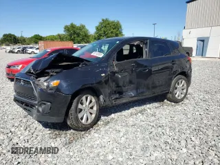 2015 Mitsubishi Outlander Sport ES with VIN 4A4AP3AU9FE023459, listed as a Copart auction lot 50146895 with 113,025 mi miles and Salvage Title. Bid and sale history available at carsss.com. Image 1.