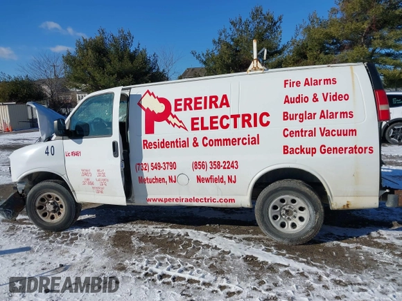2009 Chevrolet Express Cargo with VIN 1GCFG15X091129140, listed as a IAAI auction lot 41273961 with Not provided miles and . Bid and sale history available at DreamBid. Image 13.