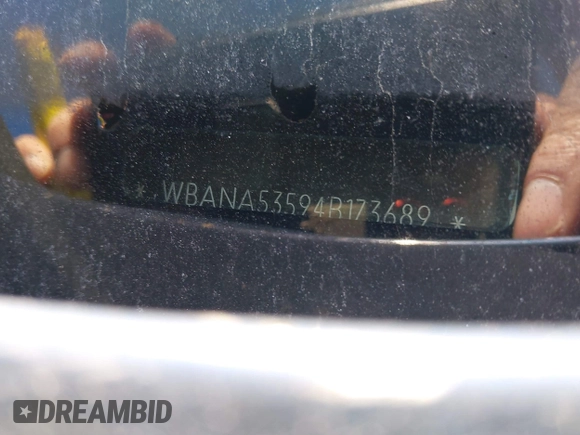 2004 BMW 5 Series 525i with VIN WBANA53594B173689, listed as a IAAI auction lot 41682916 with Not Provided miles. Bid and sale history available at carsss.com. Image 11.