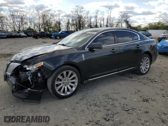 2009 Lincoln MKS with VIN 1LNHM94RX9G611741, listed as a Copart auction lot 52603085 with 89,136 mi miles and Salvage Title. Bid and sale history available at carsss.com. Image 1.