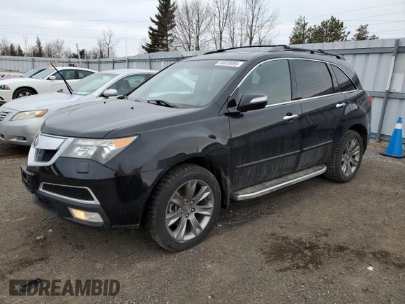 2013 Acura MDX Advance with VIN 2HNYD2H81DH000226, listed as a Copart auction lot 50020095 with 215,972 mi miles and Clean Title. Bid and sale history available at DreamBid. Image 1.