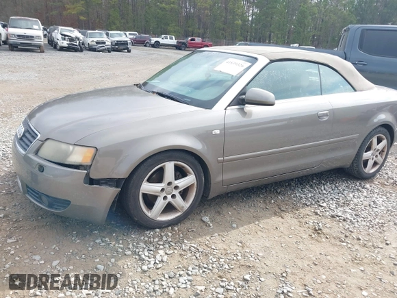 2003 Audi A4 1.8T with VIN WAUAC48H13K028750, listed as a IAAI auction lot 41539326 with 215,152 mi miles. Bid and sale history available at carsss.com. Image 2.
