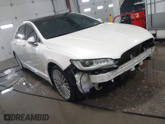2017 Lincoln MKZ Hybrid Reserve with VIN 3LN6L5MU0HR603355, listed as a IAAI auction lot 41720619 with 142,241 mi miles. Bid and sale history available at carsss.com. Image 1.