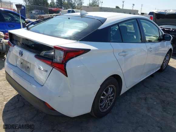 2020 Toyota Prius L Eco with VIN JTDKARFU3L3124142, listed as a IAAI auction lot 41726512 with 275,963 mi miles. Bid and sale history available at carsss.com. Image 4.