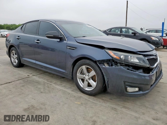 2015 Kia Optima LX with VIN 5XXGM4A76FG383391, listed as a Copart auction lot 55322155 with 168,430 mi miles and Salvage Title. Bid and sale history available at carsss.com. Image 4.