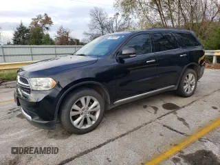 2013 Dodge Durango Crew with VIN 1C4RDJDG3DC529603, listed as a Copart auction lot 76805194 with 199,106 mi miles and Salvage Title. Bid and sale history available at carsss.com. Image 1.