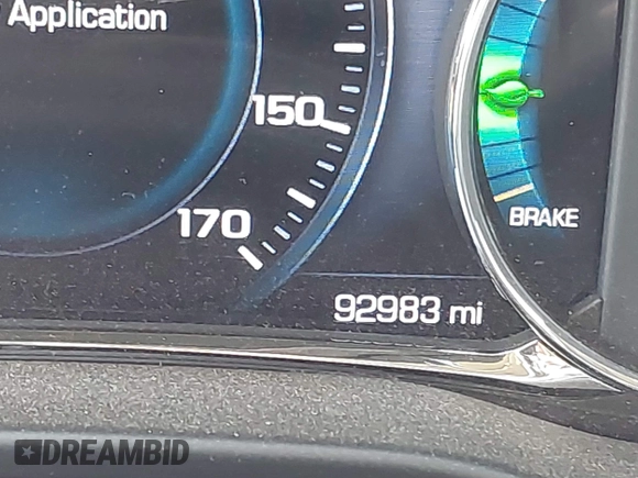 2017 GMC Acadia Denali with VIN 1GKKNPLS3HZ261585, listed as a IAAI auction lot 42057563 with 92,983 mi miles. Bid and sale history available at carsss.com. Image 16.