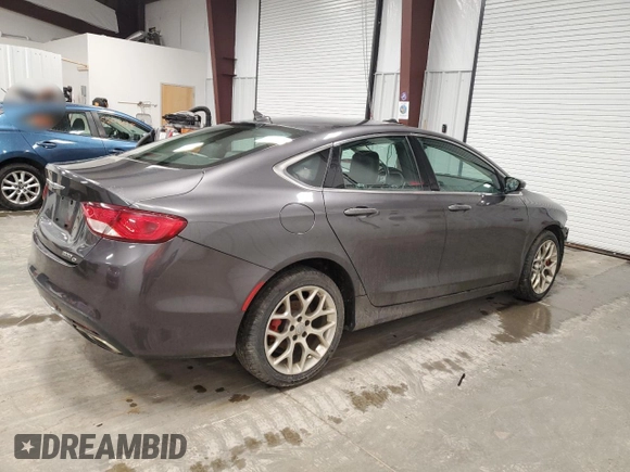 2015 Chrysler 200 C with VIN 1C3CCCEG8FN674070, listed as a Copart auction lot 52426375 with 171,662 mi miles and Salvage Title. Bid and sale history available at carsss.com. Image 3.