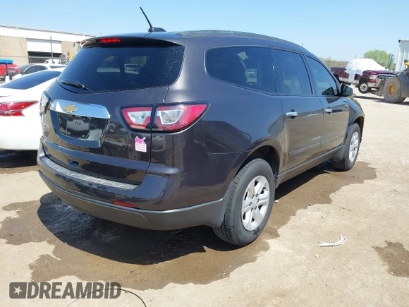 2017 Chevrolet Traverse LS with VIN 1GNKRFKD0HJ330896, listed as a IAAI auction lot 42005893 with 81,794 mi miles and . Bid and sale history available at DreamBid. Image 4.