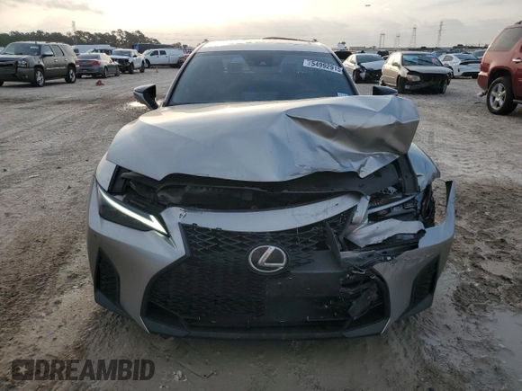 2023 Lexus IS 350 F Sport with VIN JTHGZ1B24P5071822, listed as a Copart auction lot 54992915 with 17,833 mi miles and Salvage title. Bid and sale history available at DreamBid. Image 5.