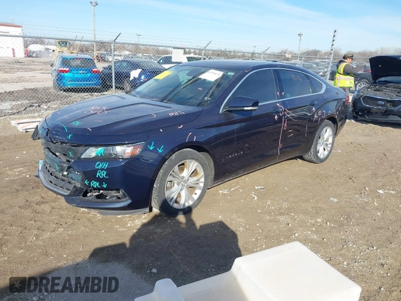 2015 Chevrolet Impala LT with VIN 2G1115SL0F9135234, listed as a IAAI auction lot 41534676 with 118,382 mi miles and . Bid and sale history available at DreamBid. Image 2.