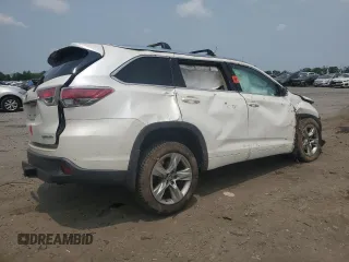 2016 Toyota Highlander Limited with VIN 5TDDKRFH8GS300891, listed as a Copart auction lot 59904125 with 101,812 mi miles and Salvage title. Bid and sale history available at DreamBid. Image 3.