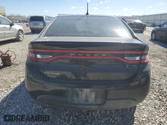 2016 Dodge Dart SE with VIN 1C3CDFAA8GD749843, listed as a Copart auction lot 50547034 with 206,693 mi miles and Salvage Title. Bid and sale history available at carsss.com. Image 6.