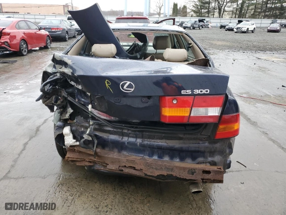 1998 Lexus ES 300 Luxury Sport Sdn with VIN JT8BF28G8W5016249, listed as a Copart auction lot 47034305 with 255,764 mi miles and Salvage Title. Bid and sale history available at carsss.com. Image 6.