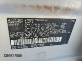 2007 Toyota RAV4 with VIN JTMZK33V575012703, listed as a Copart auction lot 48073095 with 138,844 mi miles and Salvage Title. Bid and sale history available at DreamBid. Image 13.