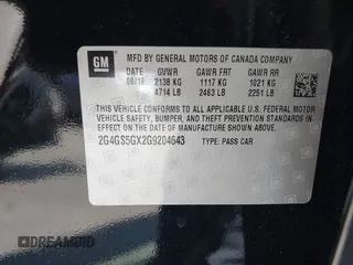 2016 Buick Regal Premium II with VIN 2G4GS5GX2G9204643, listed as a IAAI auction lot 42009445 with 93,768 mi miles. Bid and sale history available at carsss.com. Image 9.