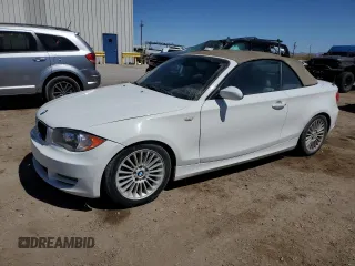 2008 BMW 1 Series 128i with VIN WBAUL73588VE88802, listed as a Copart auction lot 54421135 with 78,145 mi miles and Clean Title. Bid and sale history available at carsss.com. Image 1.