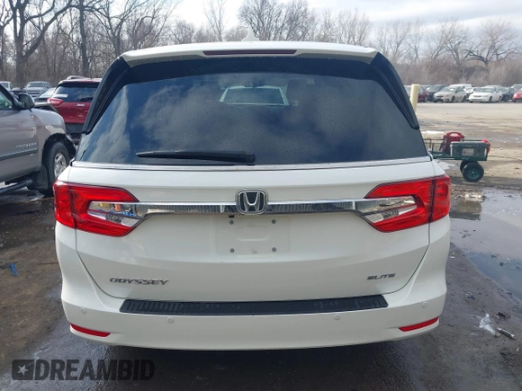 2019 Honda Odyssey Elite with VIN 5FNRL6H93KB117922, listed as a IAAI auction lot 41582622 with 25,327 mi miles and . Bid and sale history available at DreamBid. Image 17.