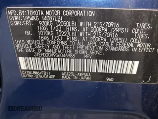 2005 Toyota RAV4 with VIN JTEHD20V956046988, listed as a IAAI auction lot 41963084 with 151,036 mi miles. Bid and sale history available at carsss.com. Image 9.