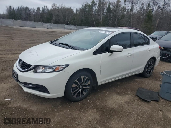 2015 Honda Civic Sedan LX with VIN 2HGFB2F51FH008259, listed as a Copart auction lot 52744535 with 121,247 mi miles and Clean Title. Bid and sale history available at carsss.com. Image 1.