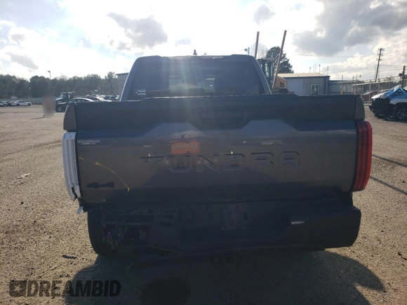 2023 Toyota Tundra SR5 with VIN 5TFLA5DB6PX105842, listed as a Copart auction lot 44166955 with 20,555 mi miles and Salvage title. Bid and sale history available at DreamBid. Image 6.