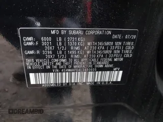2020 Subaru Ascent Limited z VIN 4S4WMAPD4L3480605, wystawiony jako IAAI lot #42497524 z przebiegiem 71 241 mil mil oraz . Historia ofert i sprzedaży dostępna na DreamBid. Obrazek 9.
